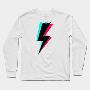 TikTok Flash Thunder Black Long Sleeve T-Shirt